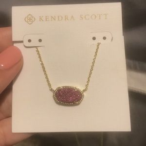 Kendra Scott dark pink drusy